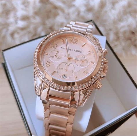 michael kors mk5263 blair rose gold ladies bracelet watch|Blair Rose Gold.